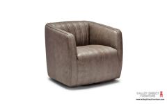  Sanford Leather Swivel Chair 