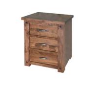  Red River 3 Drawer Nightstand 