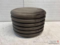  Round Velvet Ottoman 