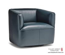  Henri Leather Swivel Chair 