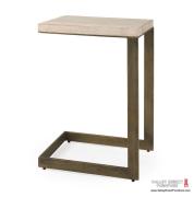  Faye C End Table in Barley Gray Finish 
