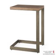  Faye C End Table in Medium Brown Finish 