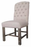  York Chair - Linen & Oak Legs 