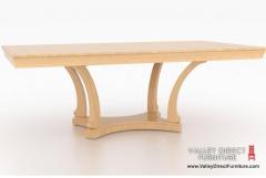  Classic Rectangle Pedestal Dining Table 