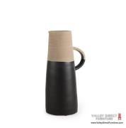  Garand Black/Natural Vase 