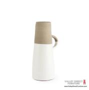  Garand White/Natural Vase 