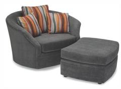  Whirl Swivel Chair and Ottoman 