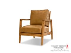  Craftsman Chair - Tan Leather Walnut Frame 