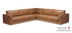  Wells Leather Sectional 