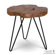  Natura Hairpin Round Accent Table 